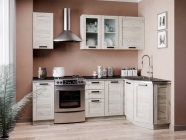 Угловой кухонный гарнитур 2400 Любимый дом Винченца 2 Белый Дуб Крафт белый