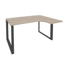 Стол эргономичный правый на О-образном м/к Рива ONIX O.MO-SA-3R Тиквуд Светлый/Антрацит