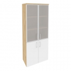Шкаф высокий широкий Рива ONIX O.ST-1.2R Тиквуд Светлый/Белый