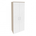 Шкаф высокий широкий Рива ONIX O.ST-1.9 Тиквуд Светлый/Белый