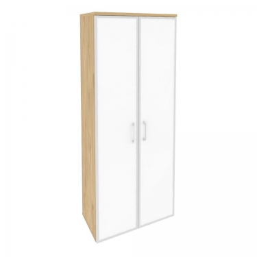 Шкаф высокий широкий Рива ONIX O.ST-1.10R white Тиквуд Светлый