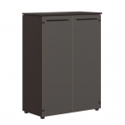 Шкаф со стеклянными дверьми Skyland MMC 85.2 Венге Магия-тонированное стекло