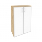 Шкаф средний широкий Рива ONIX O.ST-2.4R white Тиквуд Светлый