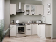 Кухонный гарнитур Любимый дом Джамис 2400 угловой Белый Кашмир