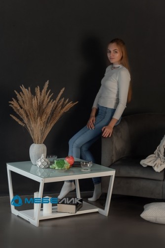 Стол журнальный Мебелик BeautyStyle 1 Белый