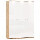 Шкаф трехстворчатый Любимый дом Фиджи 001 Дуб Золотой Белый