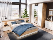 Спальный гарнитур Любимый дом Фиджи 1 Дуб Золотой Белый