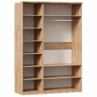 Шкаф трехстворчатый с зеркалом Любимый дом Фиджи 003 Дуб Золотой Антрацит