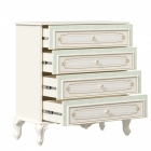 Комод с 4 ящиками Любимый дом Луиза ЛД 665.021.000 Алебастр