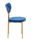 Стул Stool Group Барбара gold велюр Синий
