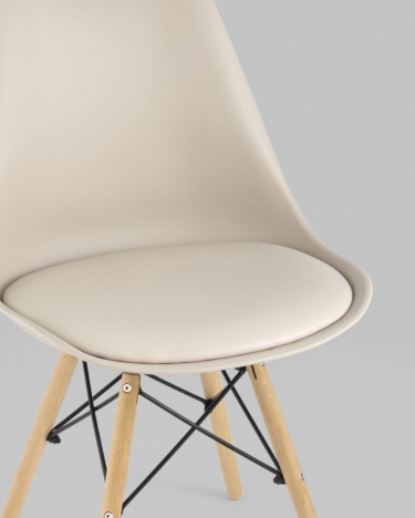 Стул Stool Group Eames Soft Бежевый