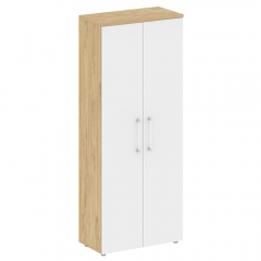 Шкаф высокий широкий Рива SHIFT SK.ST-1.9 Тиквуд Светлый/Белый Бриллиант