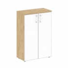 Шкаф средний широкий стеклянные дверцы Рива SHIFT SK.ST-2.4R white Тиквуд Светлый/Белый Бриллиант копия 257975