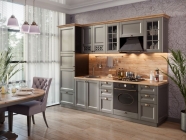 Кухонный гарнитур Любимый дом Амели-3 1 Черный Оникс серый