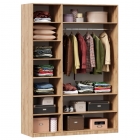 Шкаф трехстворчатый с зеркалом Любимый дом Норд 3Д Дуб золотой