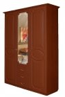 Шкаф 3-х створчатый с ящиками Ивушка-5 МАГ-РИВЕР Орех/Орех Итальянский