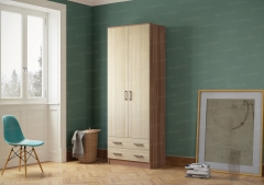 Шкаф ДУЭТ ЛДСП МАГ-РИВЕР Ясень шимо темный/Ясень шимо светлый