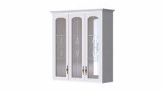 Шкаф для посуды с зеркалами В-9 Венеция МАГ-РИВЕР Орех/Орех Итальянский