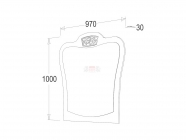 Зеркало навесное Ольга 12 МАГ-РИВЕР Анкор светлый