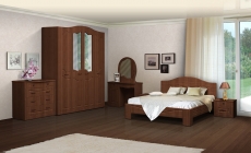 Комод с 4-мя ящиками Ева-10 МАГ-РИВЕР Орех/Орех Итальянский