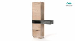 Шкаф комбинированный В3-6 Визит-3 МАГ-РИВЕР Камень темный/Дуб Ирландский