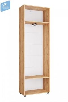 Шкаф с выдвижной штангой ШК-001 Сафари МАГ-РИВЕР дуб крафт золотой/Графит софт