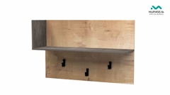 Вешалка Визит-3 МАГ-РИВЕР Камень темный/Дуб Ирландский