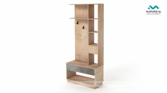 Шкаф комбинированный В3-4 Визит-3 МАГ-РИВЕР Камень темный/Дуб Ирландский