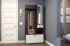 Вешалка с зеркалом В3910 Ника МАГ-РИВЕР Венге/Сосна Лоредо