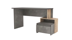Стол письменный СП-5 МАГ-РИВЕР Камень темный/Дуб Ирландский