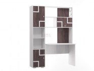 Стол письменный с надстройкой Омега 16 МАГ-РИВЕР Анкор светлый/Анкор темный