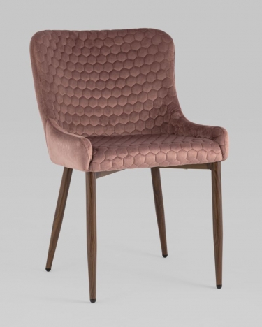 Стул Stool Group Ститч Хани велюр Пыльно-розовый
