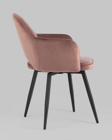 Стул Stool Group Венера вращающийся велюр Пыльно-розовый
