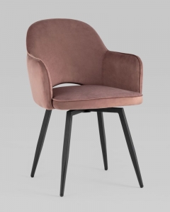 Стул Stool Group Венера вращающийся велюр Пыльно-розовый