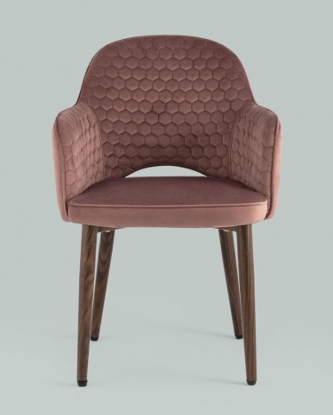 Стул Stool Group Венера Хани велюр Пыльно-розовый