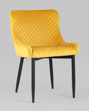Стул мягкий Stool Group Ститч велюр Оранжевый