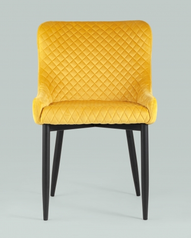 Стул мягкий Stool Group Ститч велюр Оранжевый