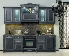 Кухонный гарнитур Любимый дом Италия 08 Черный Дуб темный