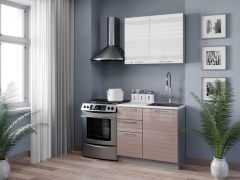 Кухонный гарнитур 1500 Любимый дом Анастасия 5 Белый Капучино