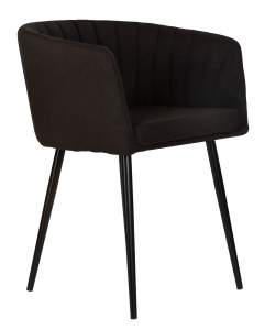 Стул обеденный DOBRIN DOBRIN ALINA Черная ткань LAR-106D-28