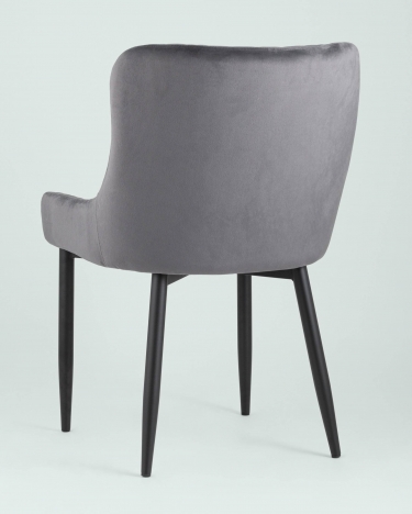 Стул мягкий Stool Group Ститч велюр Серый
