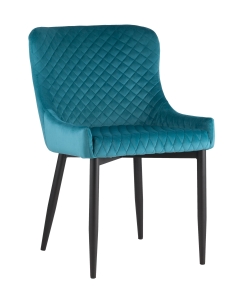 Стул мягкий Stool Group Ститч велюр Темно-бирюзовый