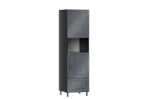 Шкаф для посуды 600 Тип 2 под духовку Любимый дом Мокка ЛД 274.290.000.182 Черный Дуб фактурный антрацит