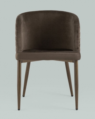 Стул Stool Group Оскар wood велюр Коричневый