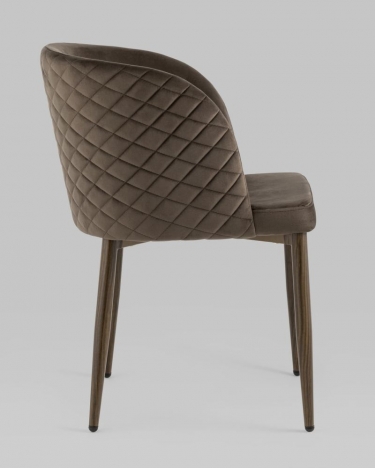 Стул Stool Group Оскар wood велюр Коричневый
