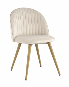 Стул Stool Group Лион Страйпс велюр Кремовый