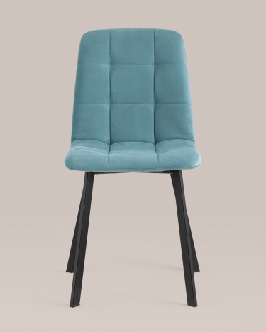 Стул Stool Group Oliver SquareвелюрПыльно-голубой