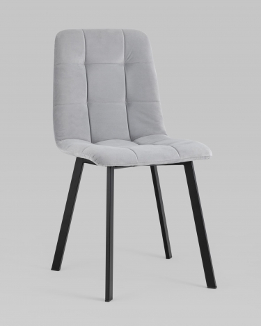 Стул Stool Group Oliver SquareвелюрСветло-серый