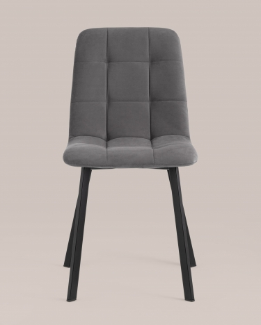 Стул Stool Group Oliver SquareвелюрТемно-серый