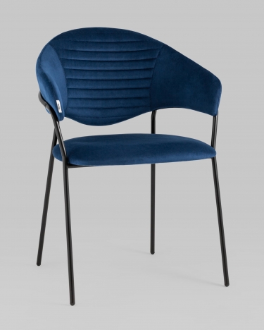 Стул Stool Group Алексис велюр Синий